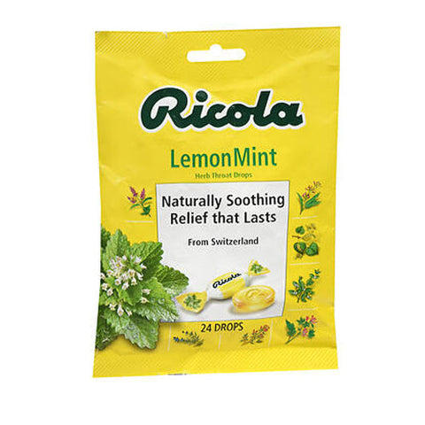 Ricola, Herb Throat Drops Lemon Mint, 24 Count Ricola