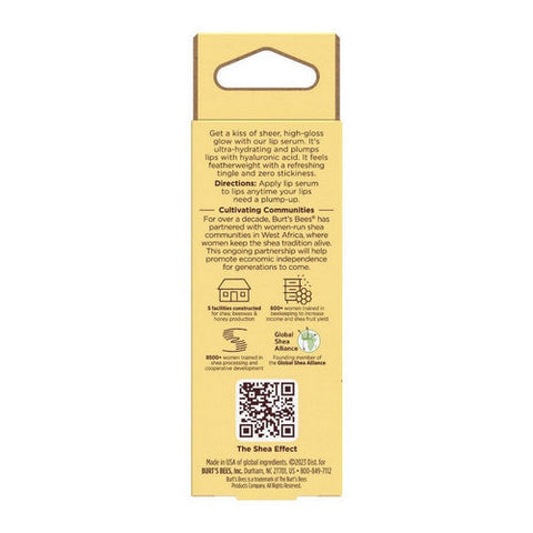 Burts Bees, Clear Shea Hyaluronic Acid Lip Plumping Serum, 0.27 Oz Burts Bees