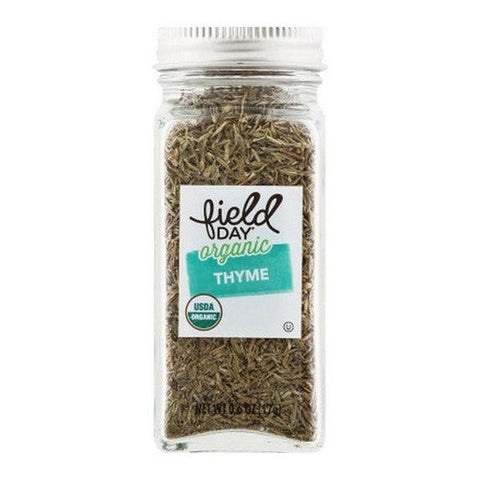 Field Day, Organic Thyme, 0.6 Oz (Case Of 6) Field Day