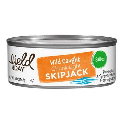 Field Day, Wild Caught Skipjack Salted Chunk Light Tuna, 5 Oz (Case Of 12)