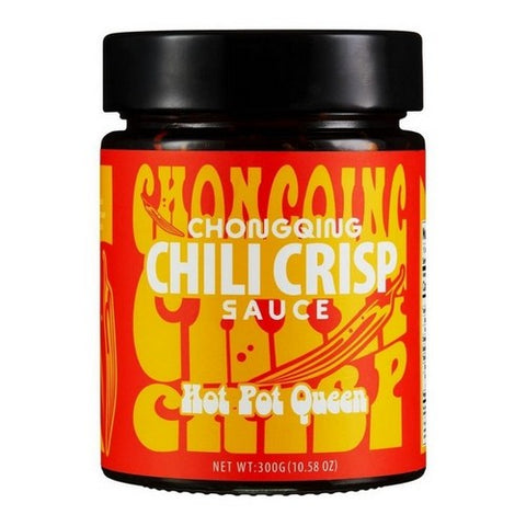 Hotpot Queen, Chongqing Chili Crisp Sauce, 10.58 Oz (Case Of 6) Hotpot Queen