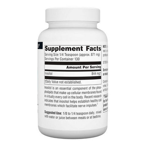 Source Naturals, Pure Inositol, Powder 4 Oz