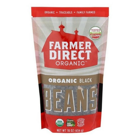 Farmer Direct Foods, Organic Black Beans, 16 Oz (Case Of 6) Farmer Direct Foods