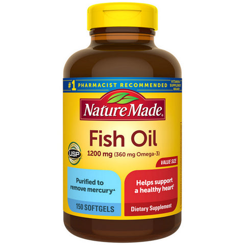 Fish Oil And Omega 3 150 Softgels by Nature Made