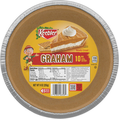 Ready Pie Crust Graham Cracker 9 Oz (Case Of 12) by Keebler