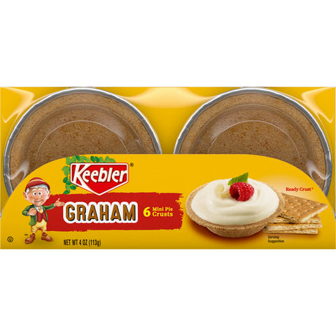 Ready Mini Pie Crusts Graham Cracker 4 Oz (Case Of 12) by Keebler