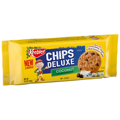 Chips Deluxe Cookies With Coconut Flakes 9.45 Oz (Case Of 12) by Keebler