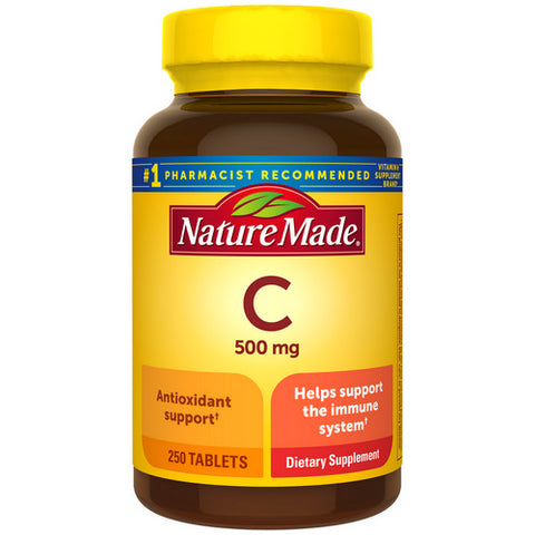 Vitamin C Immune Support Supplement Caplets 250 count (Case Of 3) by Nature Made