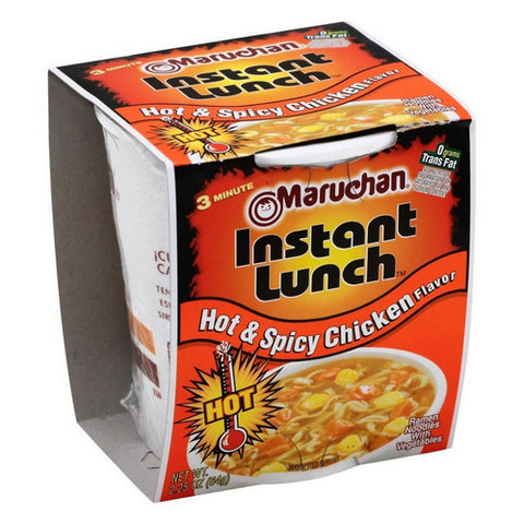 Instant Hot And Spicy Chicken Ramen Noodle Soup 2.25 Oz (Case Of 12) by Maruchan