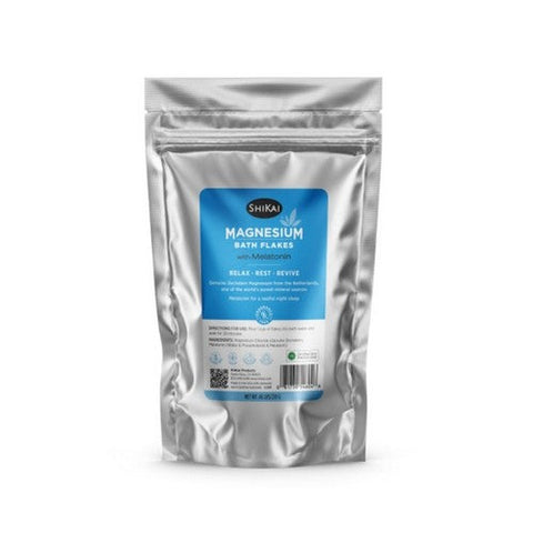 Magnesium Bath Flakes With Melatonin Travel Size 0.46 Lbs by Shikai
