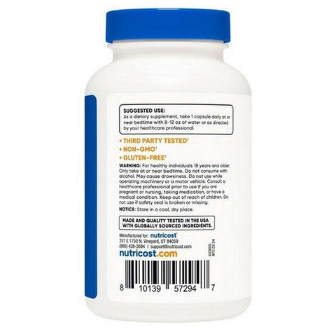 Nutricost, Melatonin Capsules, 5 Mg, 240 Count Nutricost