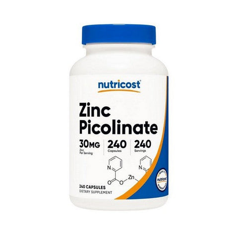 Nutricost, Zinc Picolinate, 30 Mg, 240 Caps Nutricost