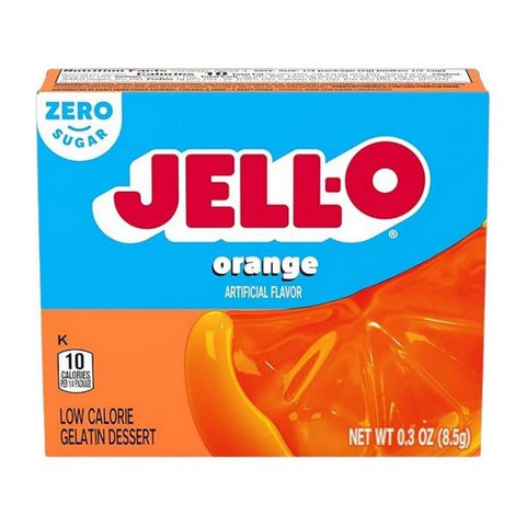 Orange Sugar Free Gelatin Dessert Mix 0.3 Oz (Case Of 24) by Jell-O