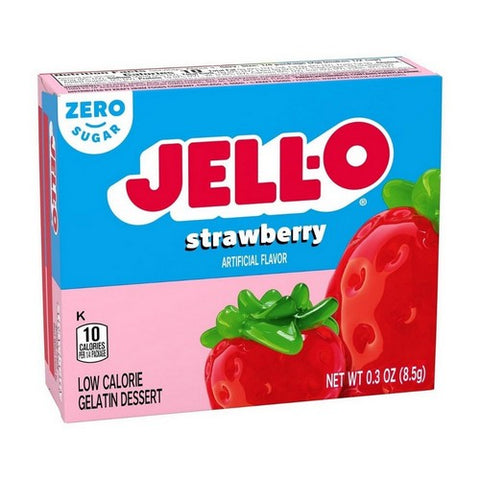 Jello Sugar Free Strawberry Instant Gelatin Mix 0.3 Oz (Case Of 24) by Jell-O