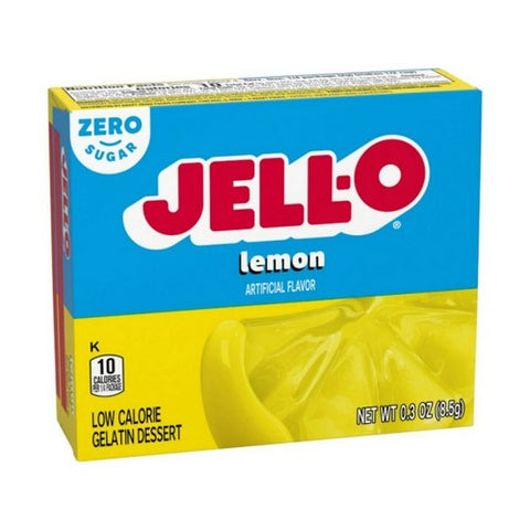 Jello Sugar Free Lemon Instant Gelatin Mix 0.3 Oz (Case Of 24) by Jell-O