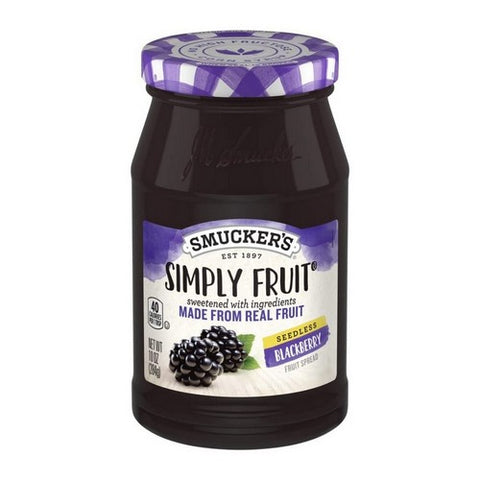 Simply Fruit Seedless Blackberry Spread 10 Oz (Case Of 8) by Smucker's