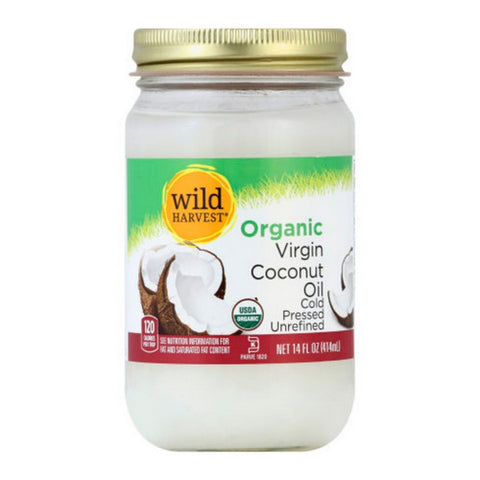 Organic Virgin Coconut Oil 14 Oz (Case Of 12) by Wild Harvest