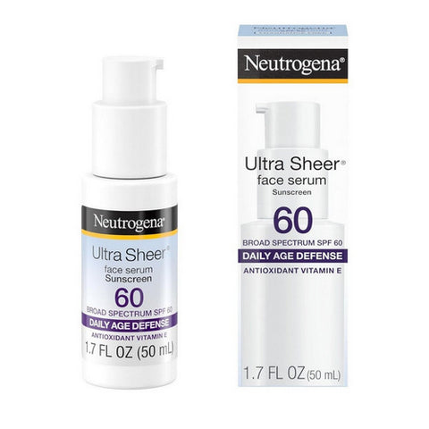 Neutrogena Sheer Moisturizing Face Serum SPF 60 1.7 Oz (Case Of 3) by Neutrogena