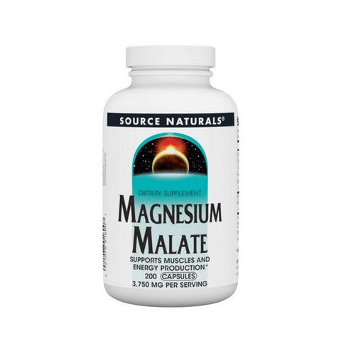 Source Naturals, Magnesium Malate, 625 Mg, 200 Caps Source Naturals