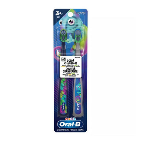  Kids' Manual Toothbrush with Extra Soft Color Changing Bristles 2 Count (Case Of 6) by Oral-B