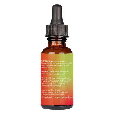 Eclectic Herb, Cordyceps, 2 Oz with Alcohol Eclectic Herb