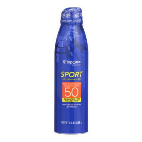 Everyday Broad Spectrum SPF 50 Mineral Sunscreen Continuous Spray 5.5 Oz by TopCare