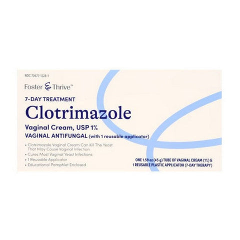 Foster And Thrive, 7-Day Treatment Clotrimazole Vaginal Cream, 1.59 Oz Foster And Thrive