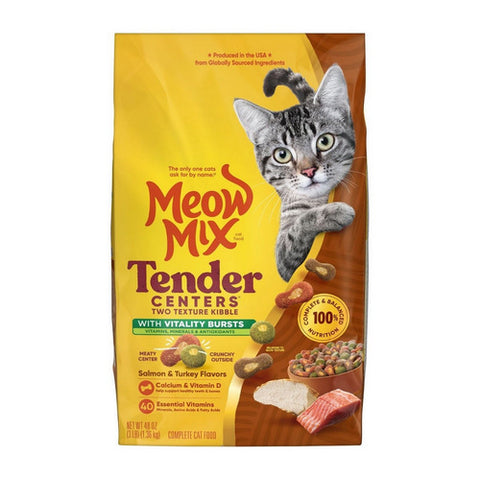 Tender Centers Vitality Bursts Salmon And Turkey 3 LB (Case Of 4) by Meow Mix