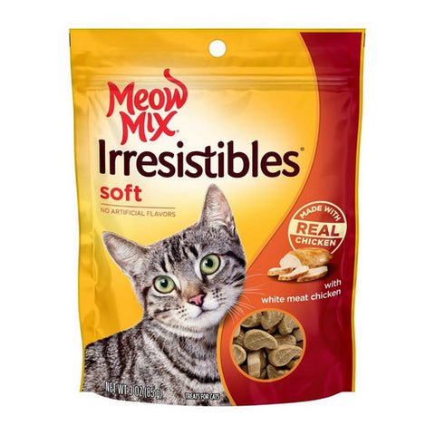 Meow Mix Irresistibles Soft Cat Treats Salmon 3 Oz (Case Of 5) by Meow Mix