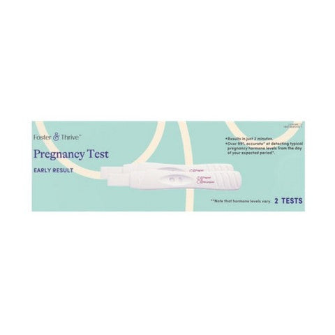 Foster And Thrive, Pregnancy Test Early 2, 2 Count Foster And Thrive