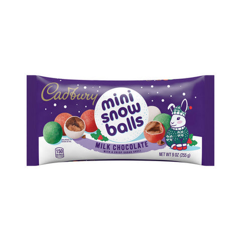 Mini Snowballs Milk Chocolate With A Crisp Sugar Shell Candy 9 Oz (Case Of 18) by Cadbury