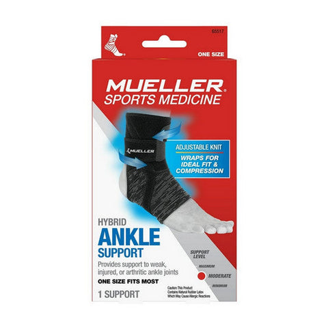 Mueller, Sports Medicine Hybrid Ankle Support Wrap, 1 Count Mueller