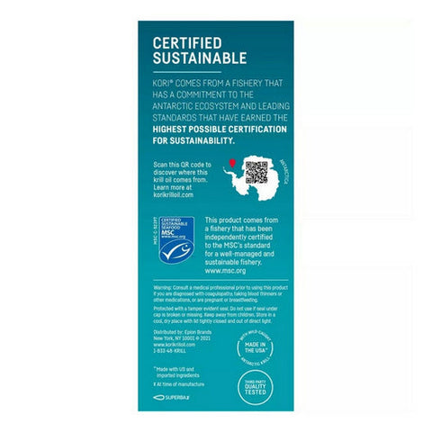 Kori, Krill Oil Superior Omega-3, 1200 Mg, 30 Softgels Kori