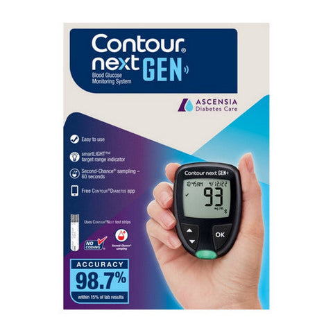 Contour, Next Gen Blood Glucose Monitoring System, 1 Count Contour