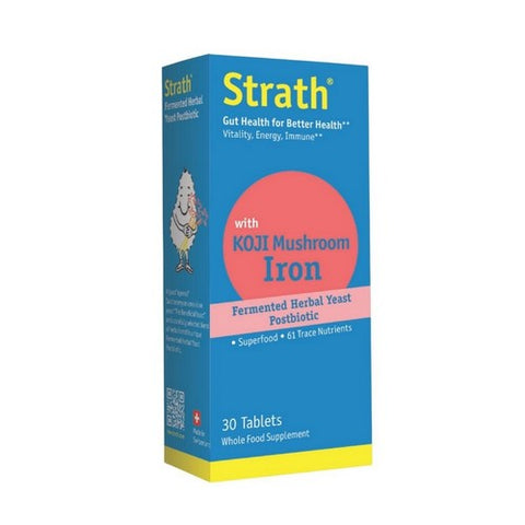 Bio-Strath, Bio-Strath With Koji Mushroom Iron Postbiotic, 30 Tablets Bio-Strath
