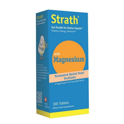 Bio-Strath, Bio-Strath With Magnesium Postbiotic, 100 Tablets Bio-Strath