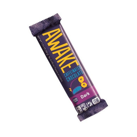 Caffeinated Dark Chocolate Bars 1.34 Oz by Awake