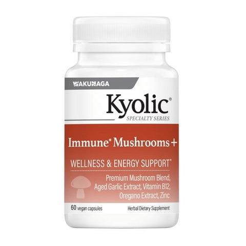 Immune Mushrooms Plus 60 Veg Caps by Kyolic