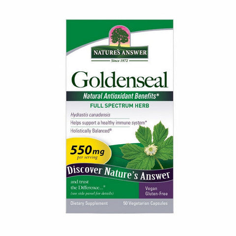 Nature's Answer, Goldenseal Root, 550 Mg, 50 Veg Caps Nature's Answer