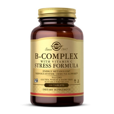 Solgar, B-Complex with Vitamin C Stress Formula Tablets, 100 Tabs