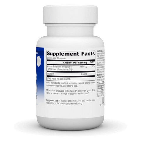 Source Naturals, Sleep Science Melatonin Orange, 2.5 Mg, Sublingual Orange 60 Tabs Source Naturals