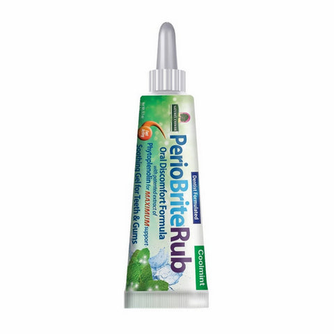 Nature's Answer, PerioBrite Rub Soothing Gel For Teeth & Gums Coolmint, 0.5 Oz Nature's Answer