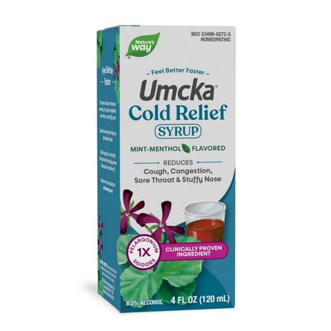 Umcka Cold Relief Syrup Short Expiration Sale Mint Menthol 4 Oz by Nature's Way