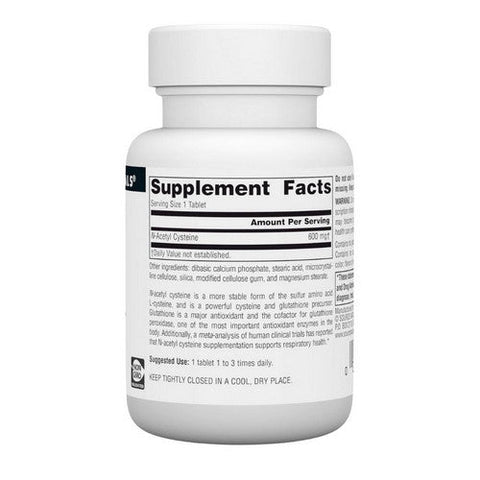Source Naturals, N-Acetyl Cysteine, 600 MG, 30 Tabs