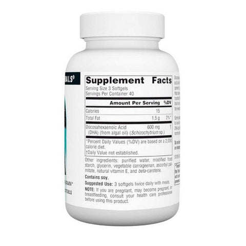 Source Naturals, Dha Neuromins, 200 Mg, 120 Softgels Source Naturals