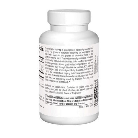 Source Naturals, Nutraflora Fos Probiotic Enhancer, 1000 gm, 3.53 Oz, Powder Source Naturals