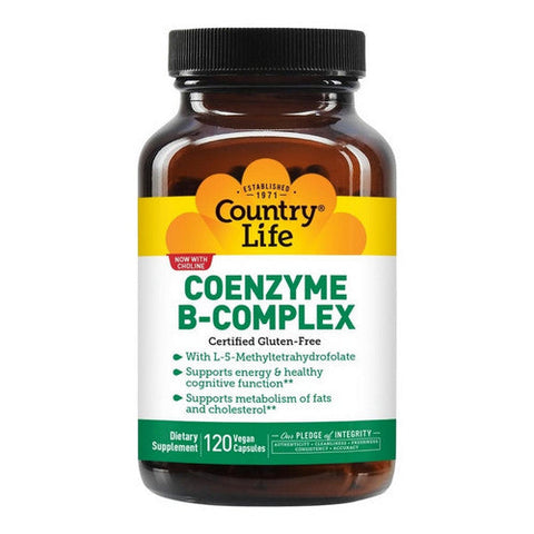 Country Life, Coenzyme B-complex, 120 Veg Caps Country Life