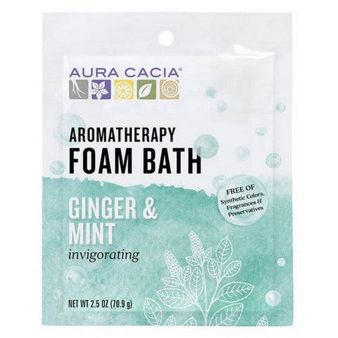 Aura Cacia, Aromatherapy Foam Bath, Ginger Mint 2.5 oz