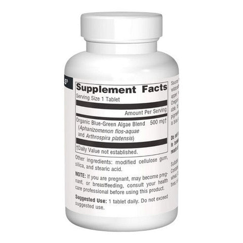Source Naturals, Blue-Green Algae, 500 MG, 100 Tabs