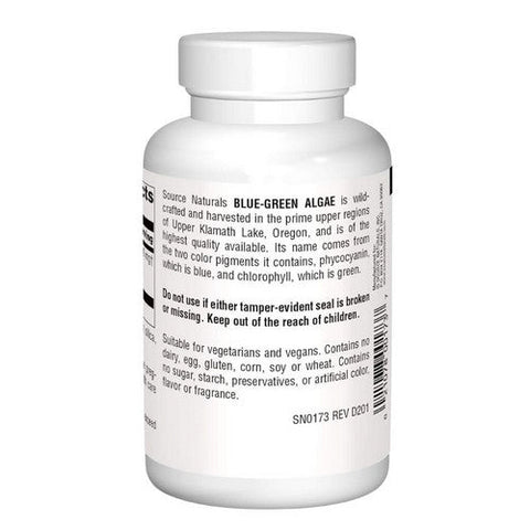 Source Naturals, Blue-Green Algae, 500 MG, 200 Tabs